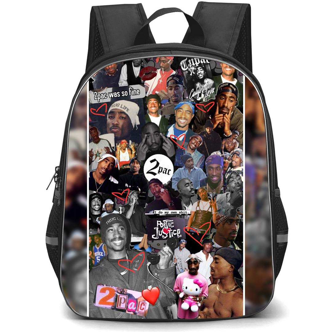 Tupac Shakur Backpack StudentPack - Tupac Shakur Collage Poster