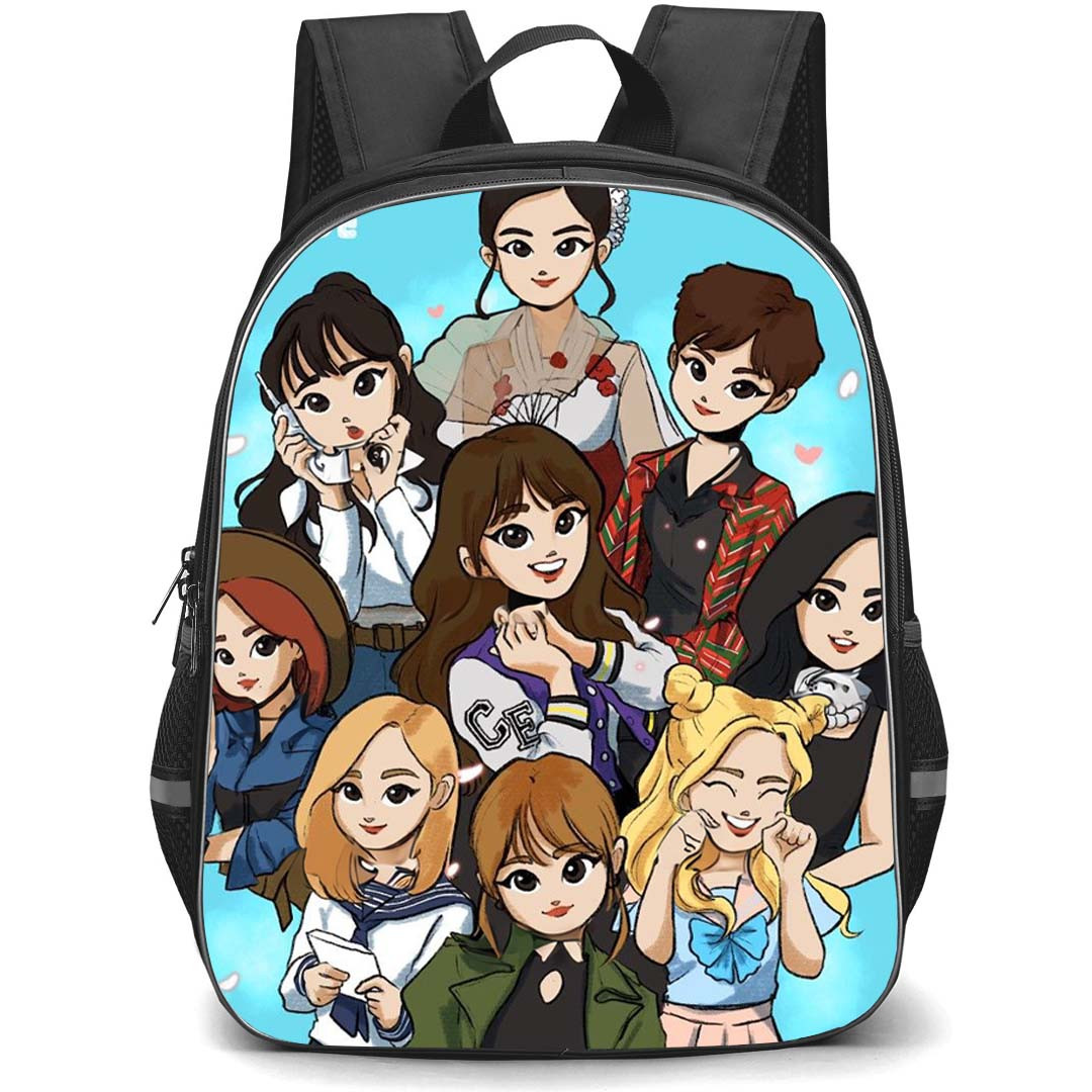 Twice Backpack StudentPack - Twice Member Cartoon Poster