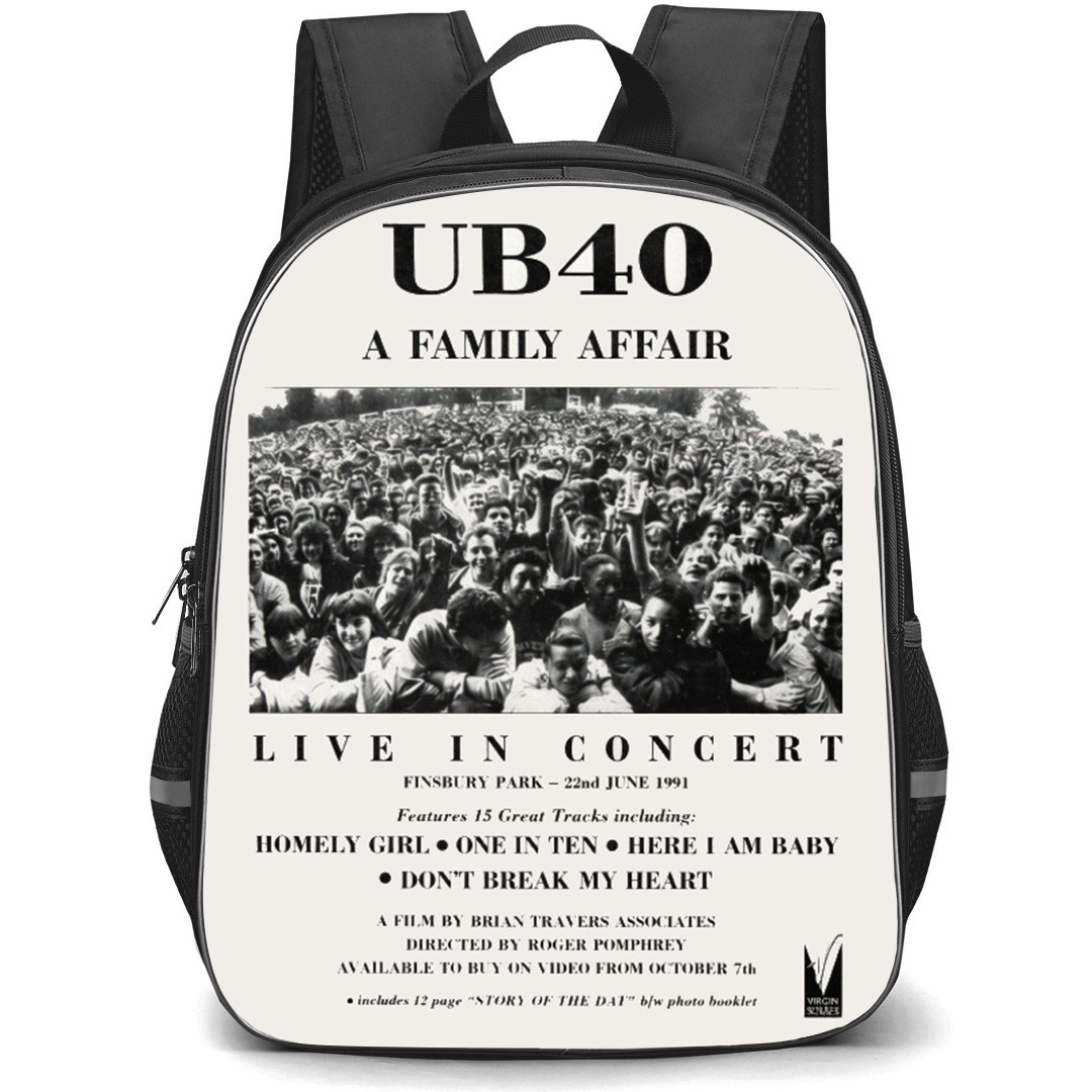 UB40 Backpack School Bag StudentPack - UB40 A Family Affair Poster