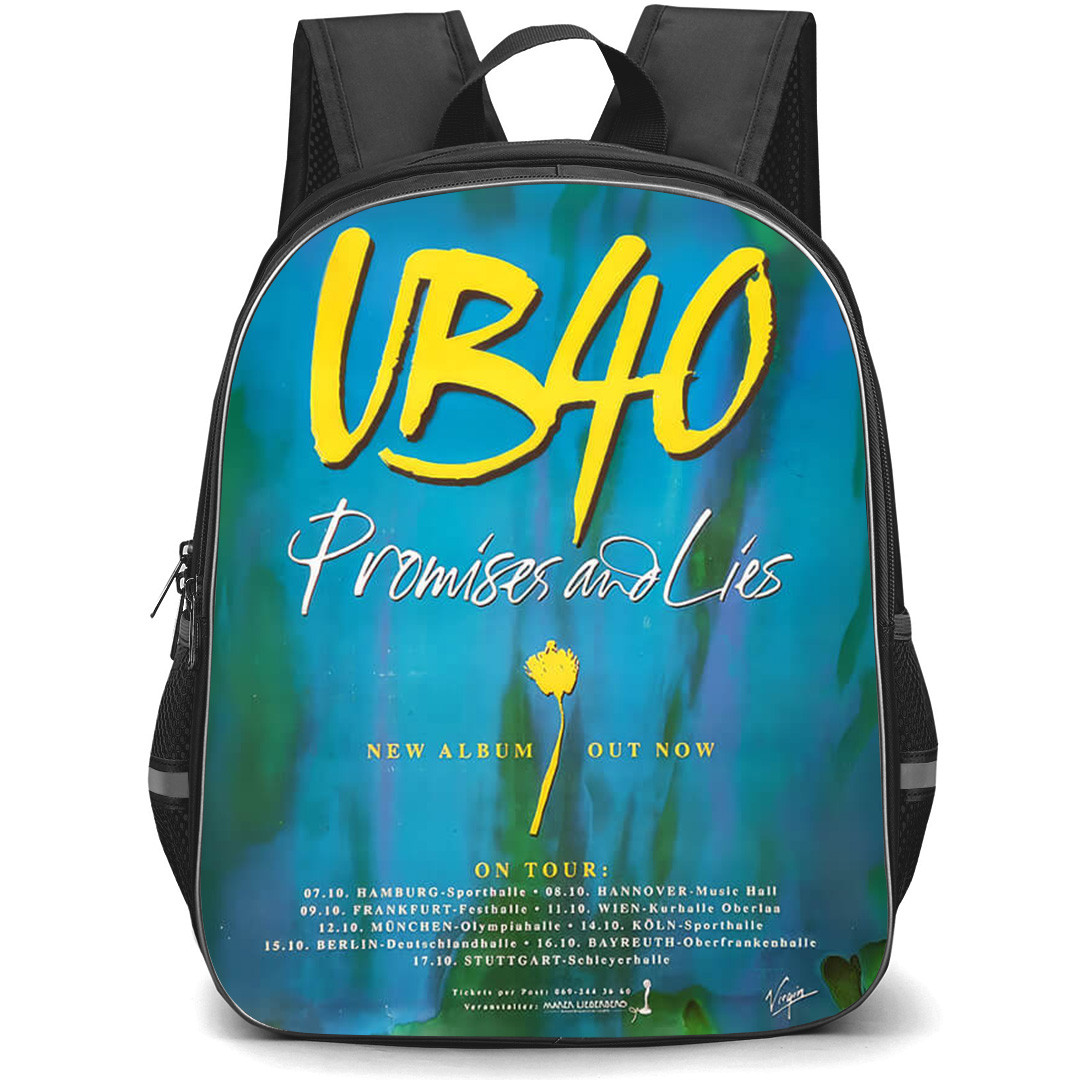 UB40 Backpack School Bag StudentPack - UB40 Promises And Lies Poster