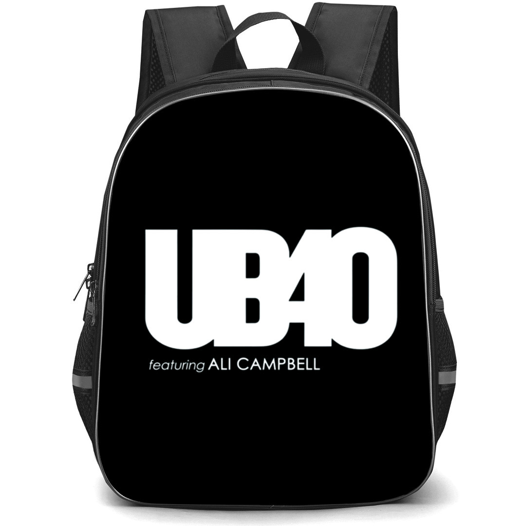 UB40 Backpack School Bag StudentPack - UB40 White Black Logo