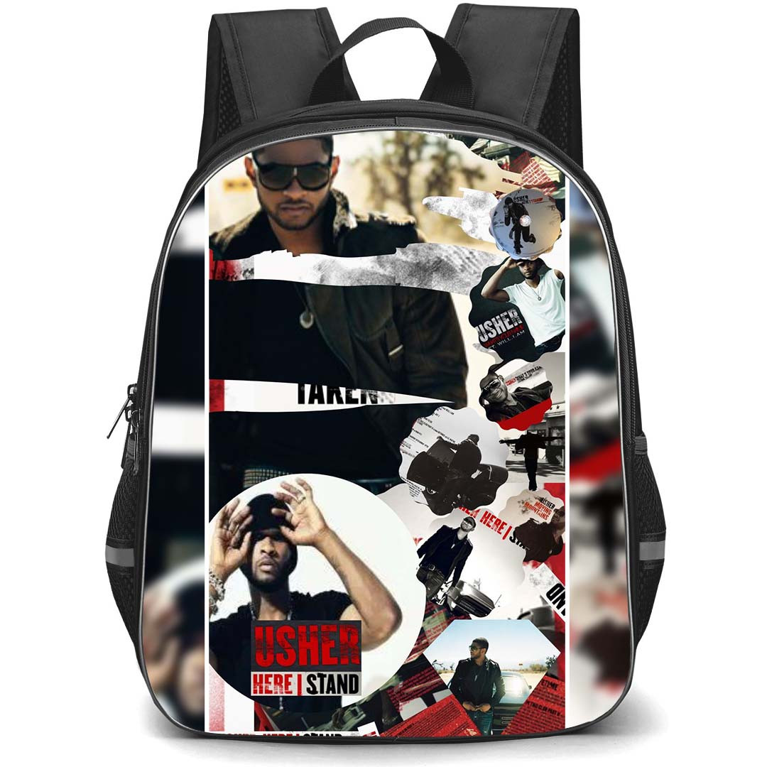Usher Backpack StudentPack - Usher Here Stand Collage Poster