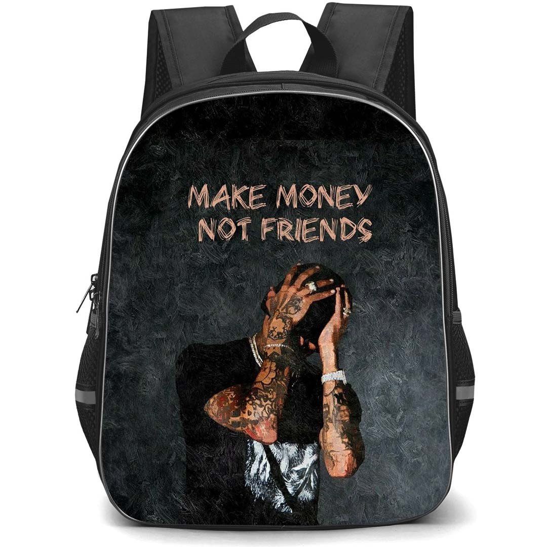 Usher Backpack StudentPack - Usher Make Money Not Friends Poster