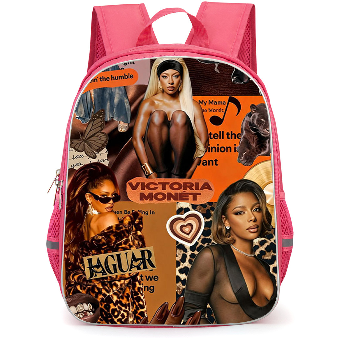 Victoria Monet Backpack School Bag StudentPack - Victoria Monet Quotes And Hearts Collage Poster