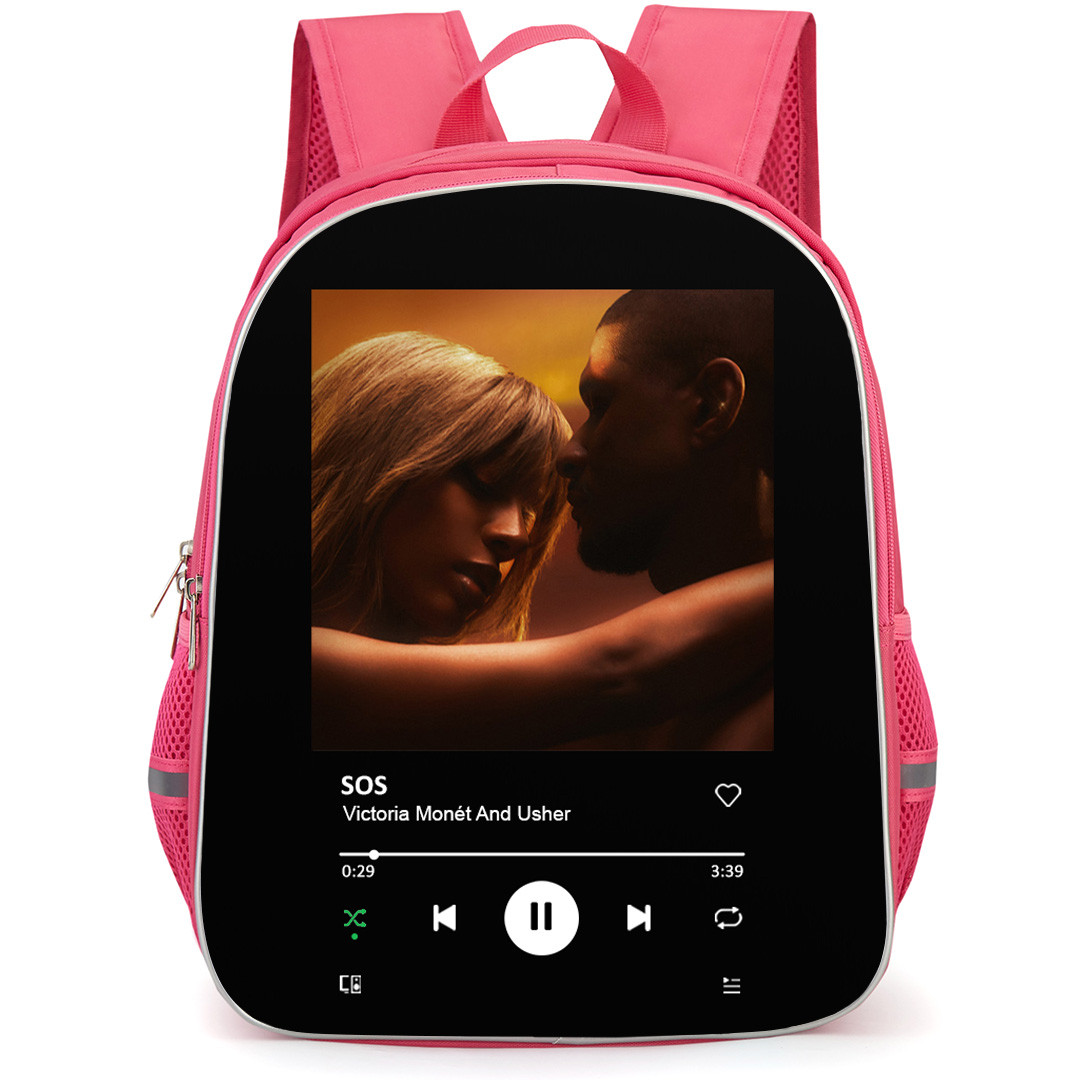 Victoria Monet Backpack School Bag StudentPack - Victoria Monet And Usher SOS Cover Spotify Library Poster