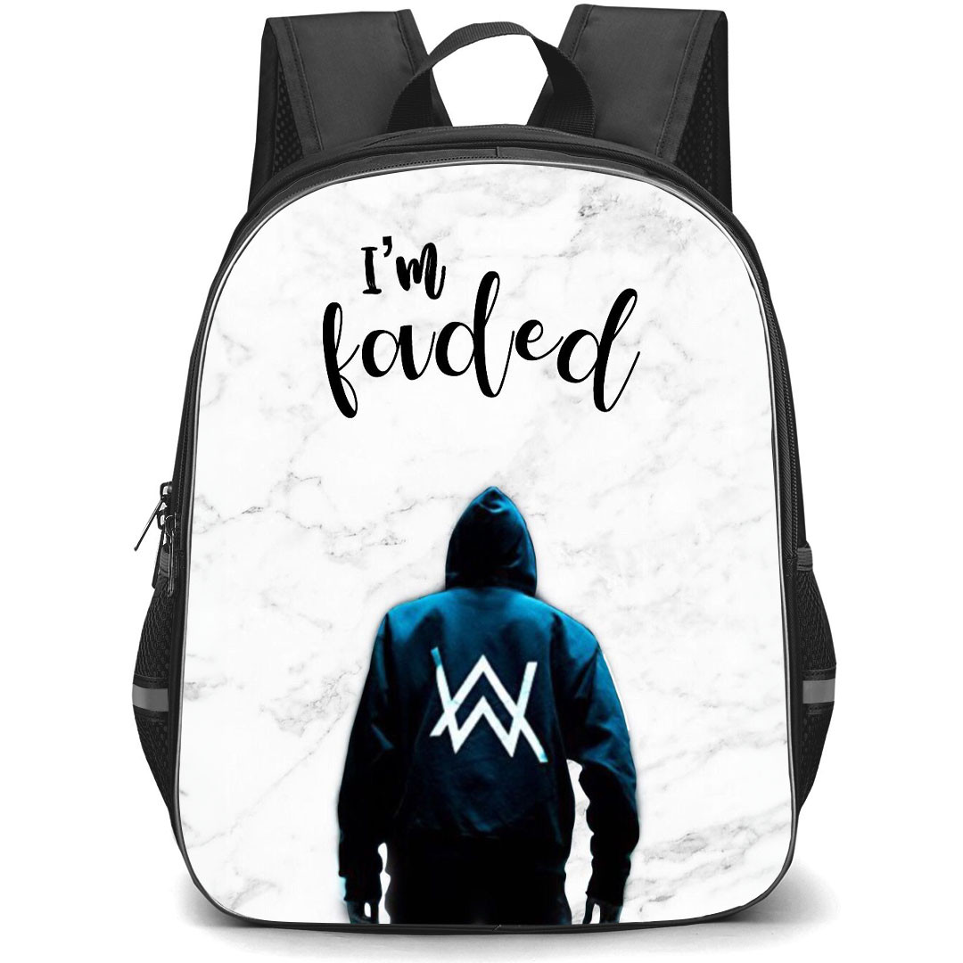 Alan Walker Backpack StudentPack - Alan Walker I'm Faded Marble Background
