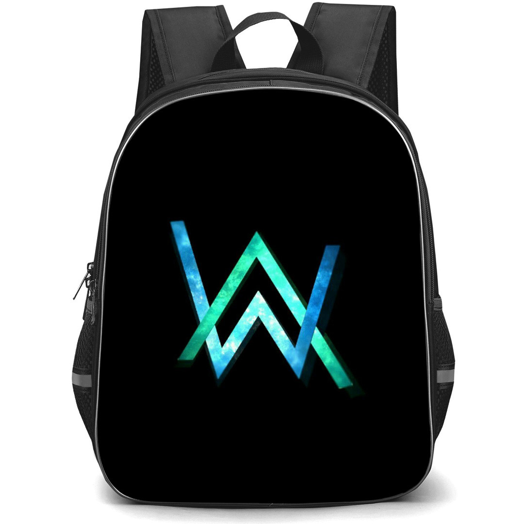 Alan Walker Backpack StudentPack - Alan Walker Logo On Black Background