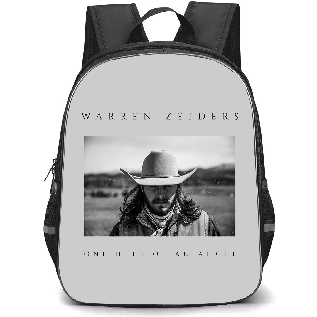 Warren Zeiders Backpack StudentPack - Warren Zeiders One Hell of An Angel Grayscale Poster