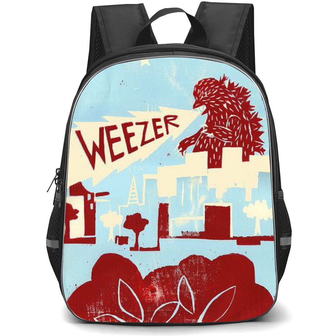 Weezer Backpack School Bag StudentPack - Godzilla Cartoon Art Poster