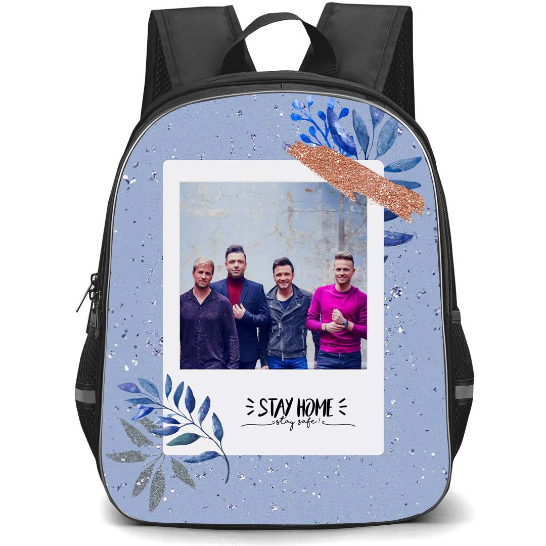 Westlife Backpack StudentPack - Westlife Purple Leaves Polaroid Poster