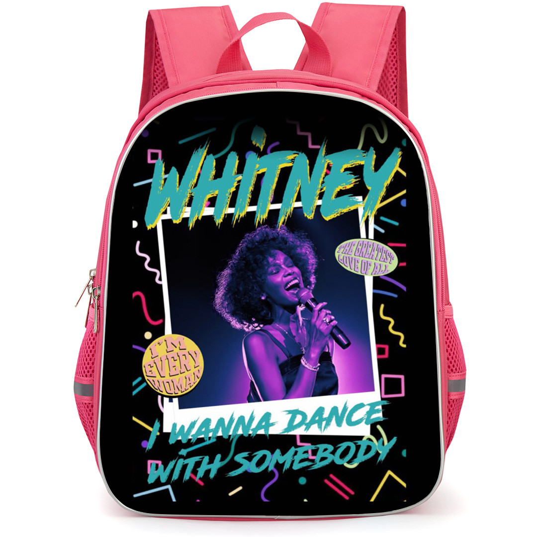 Whitney Houston Backpack School Bag StudentPack - Dance Somebody Portrait Poster