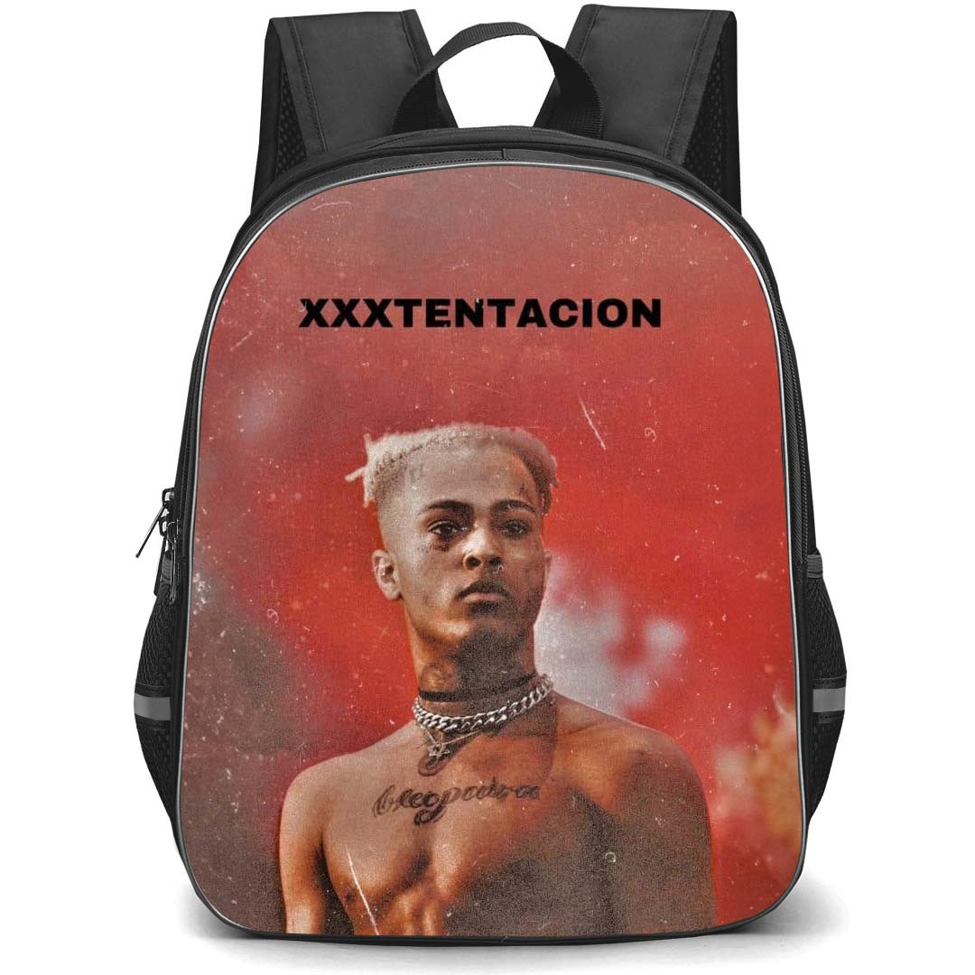 XXXTentacion Backpack StudentPack - XXXTentacion Portrait On Red Background
