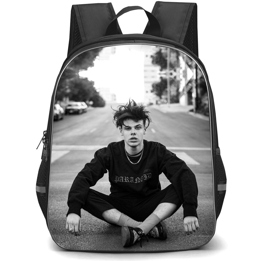 Yungblud Backpack School Bag StudentPack - Yungblud Greyscale On The Street