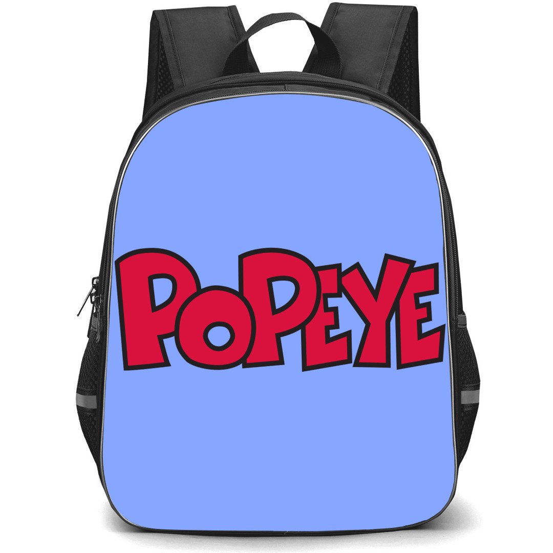 Popeye Backpack StudentPack - Popeye Red Logo Black Highlight