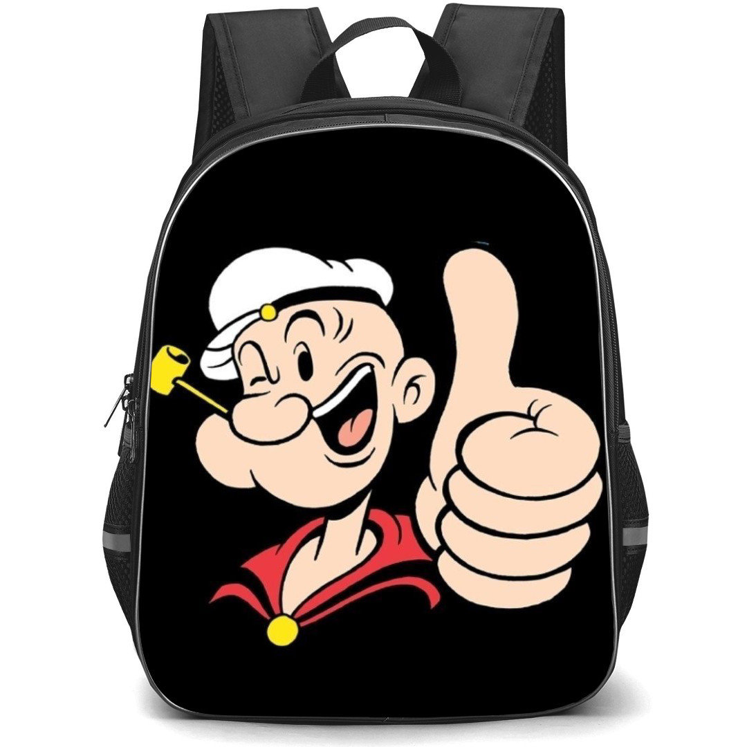Popeye Backpack StudentPack - Popeye Thumbs Up Portrait Black Background