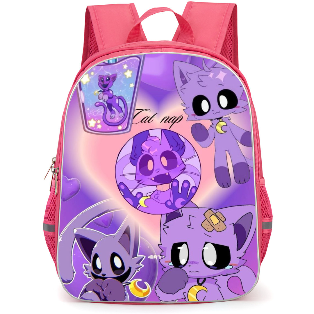 Poppy Play Time Catnap Backpack StudentPack - Catnap Pouting Portrait Collage Poster