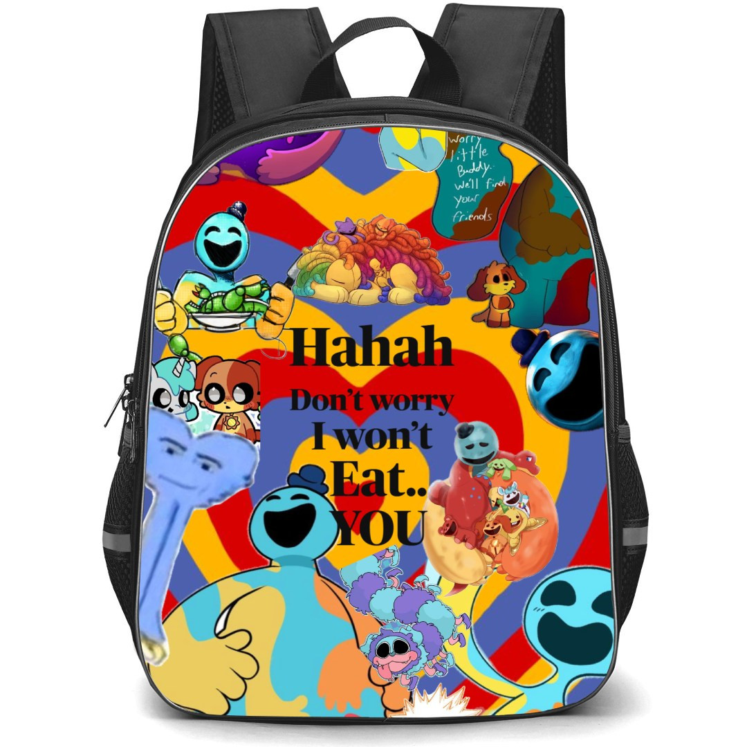 Poppy Play Time Doey Backpack StudentPack - Doey I Want To Eat You Collage Poster