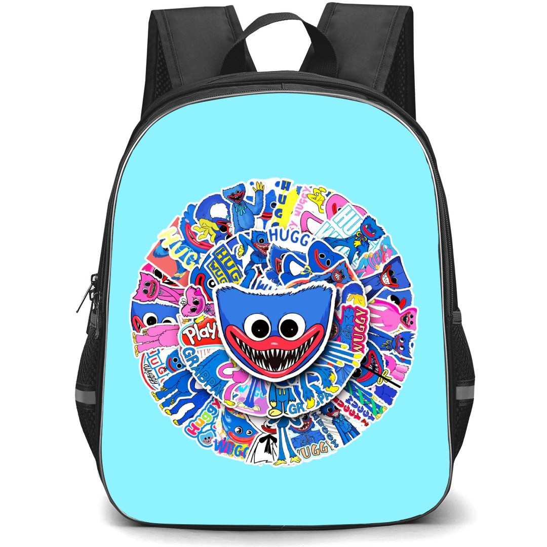 Poppy Play Time Huggy Wuggy Backpack StudentPack - Huggy Wuggy Avatar Sticker Collage