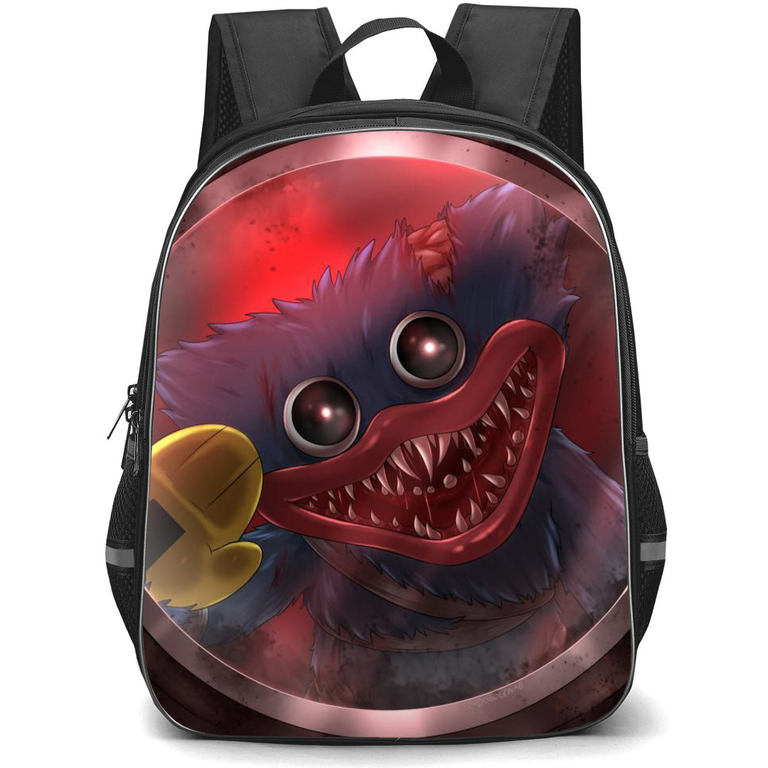 Poppy Play Time Huggy Wuggy Backpack StudentPack - Huggy Wuggy Peek Window Cartoon Art