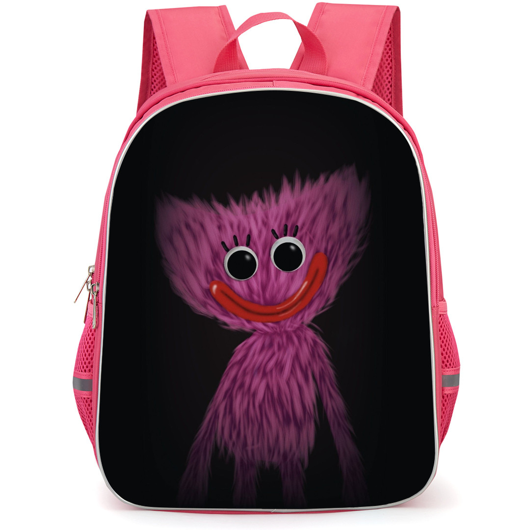 Poppy Play Time Kissy Missy Backpack StudentPack - Kissy Missy Smiling Portrait Digital Art On Black Background