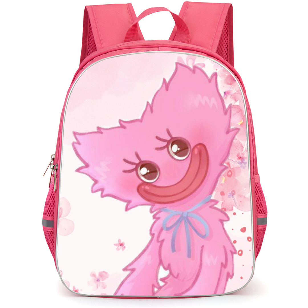 Poppy Play Time Kissy Missy Backpack StudentPack - Kissy Missy Smiling Portrait Flowers Digital Art
