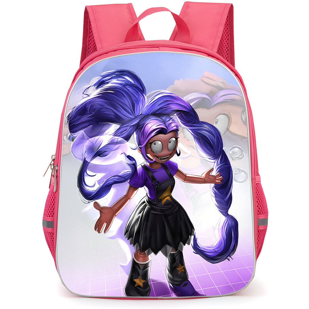 Poppy Playtime Lily Lovebraids Backpack School Bag StudentPack - Lily Lovebraids Standing With Long Purple Hair Poster