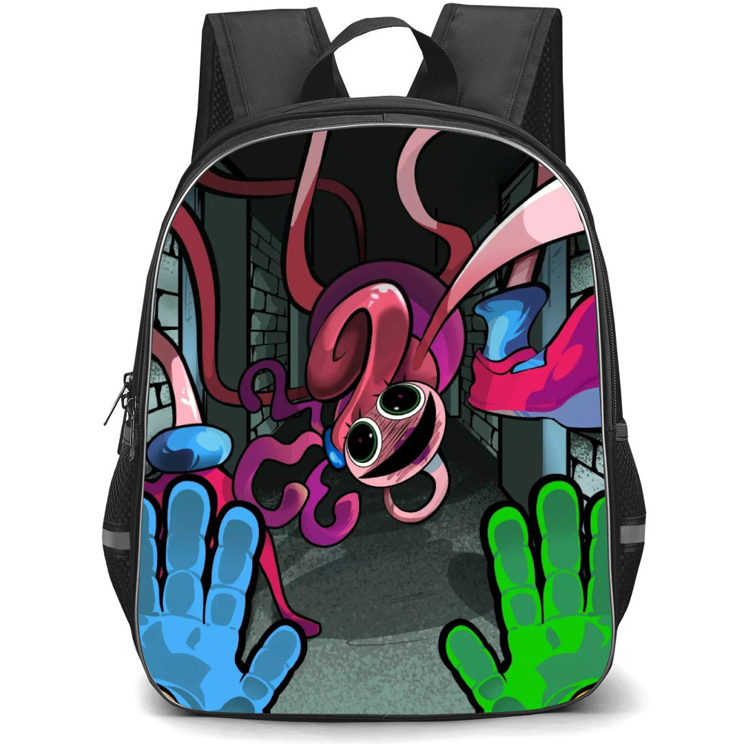 Poppy Play Time Mommy Long Legs Backpack StudentPack - Mommy Long Legs Crawl Creepy Stare Poster