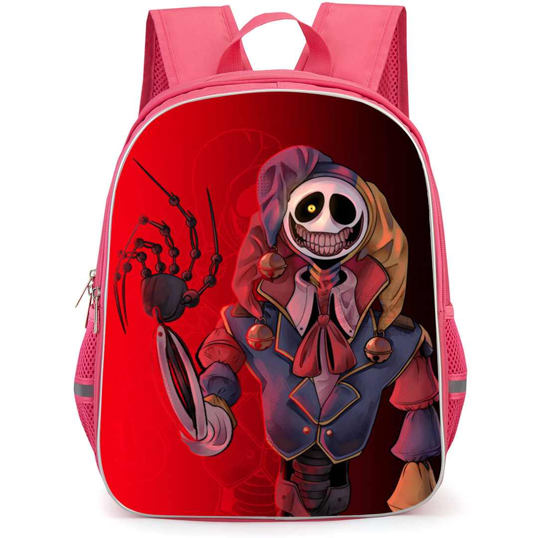 Poppy Playtime Prototype Backpack School Bag StudentPack - Prototype In A Funky Jester On Red Black Background
