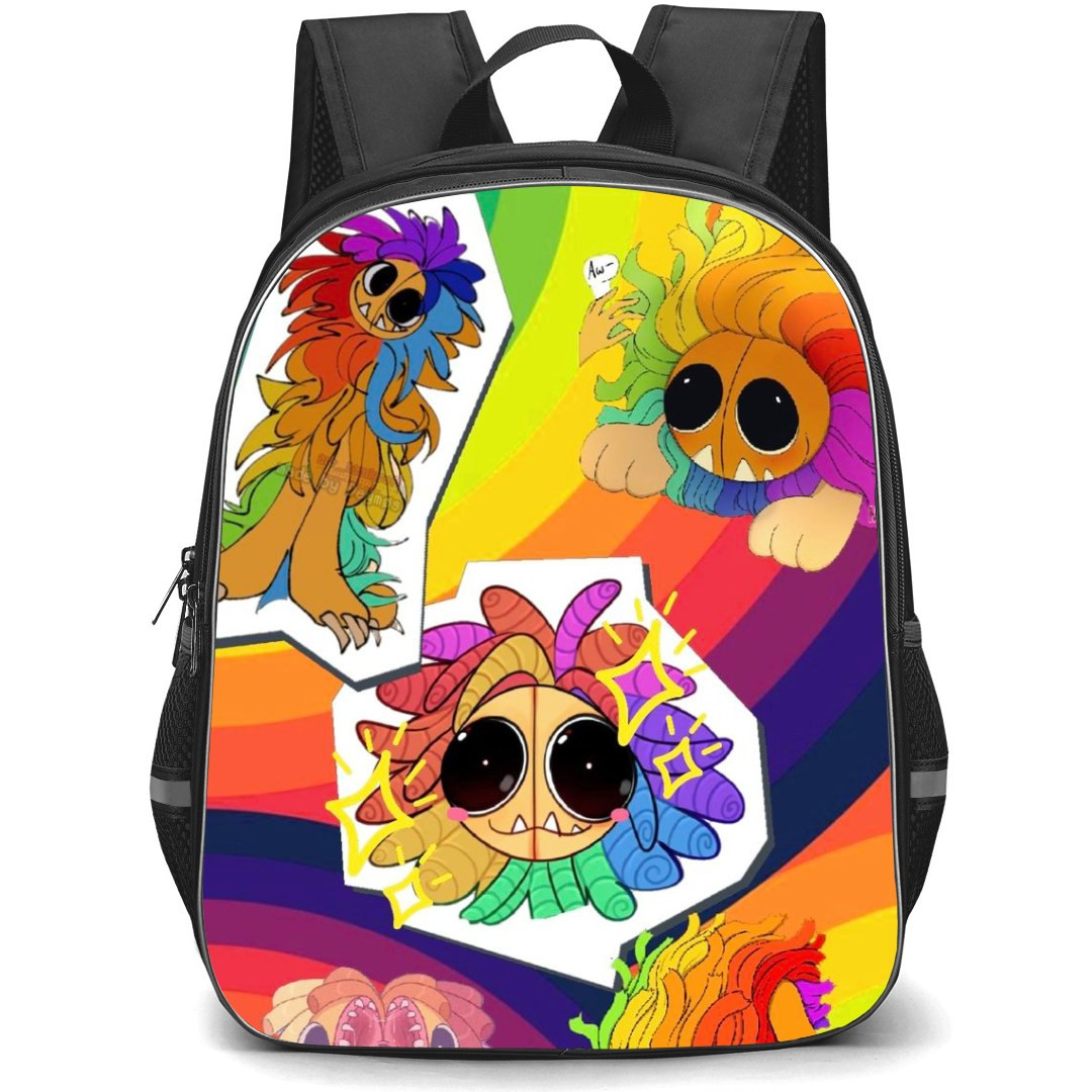Poppy Play Time Yarnaby Backpack StudentPack - Yarnaby Rainbow Portrait Collage