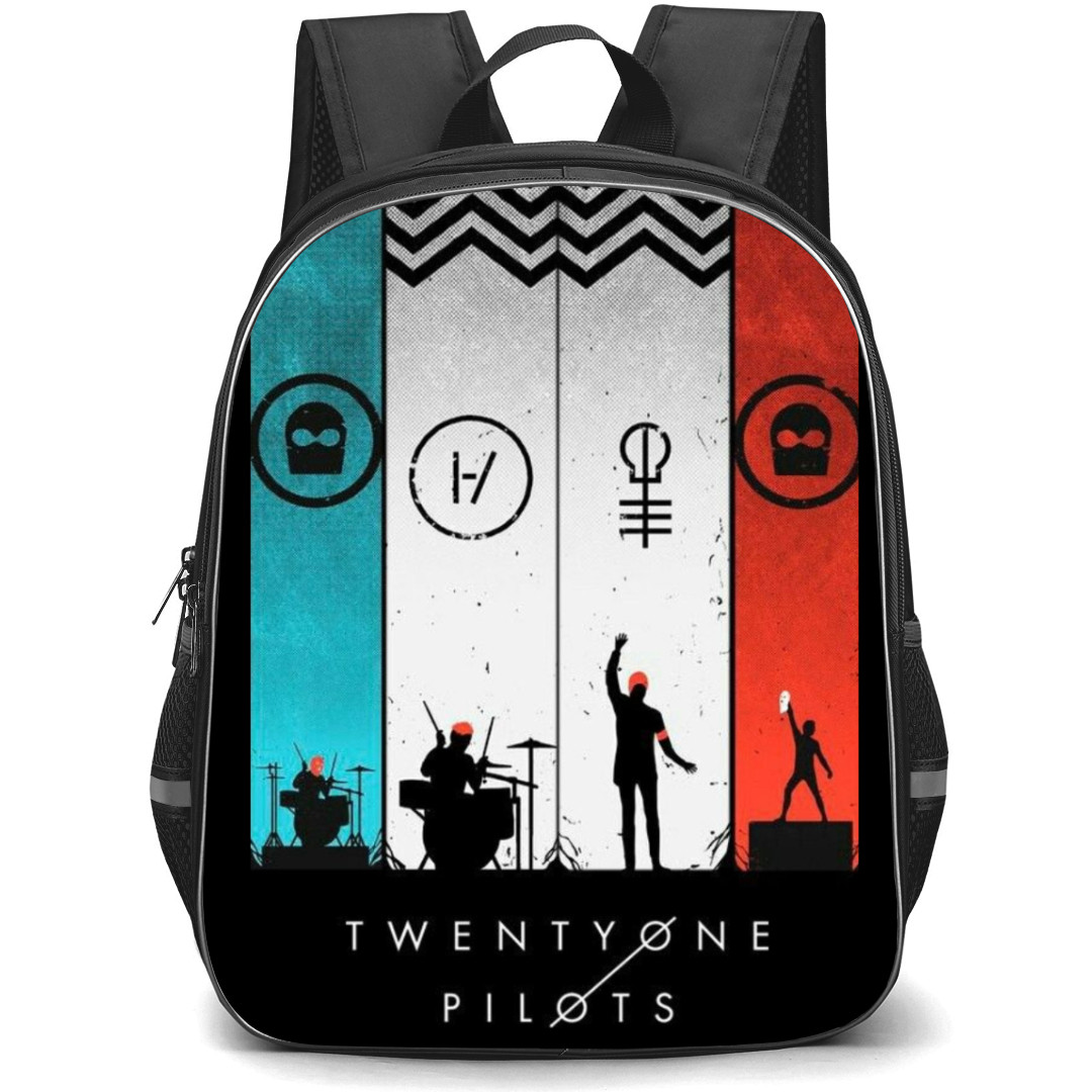 Pop Star Twenty One Pilots Backpack StudentPack - The Bandito Silhoutte Series Poster