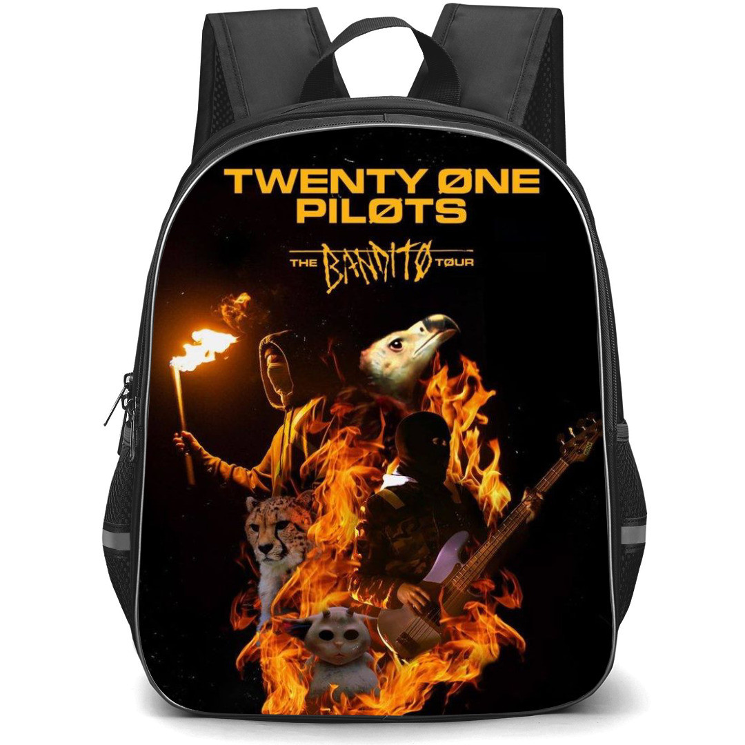 Pop Star Twenty One Pilots Backpack StudentPack - The Bandito Tour Poster