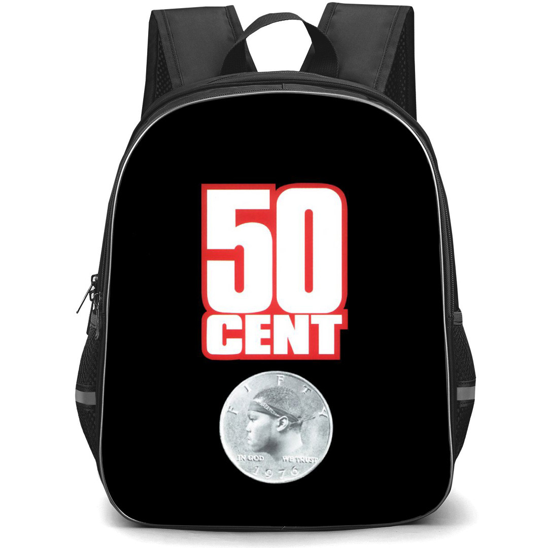 50 Cent Backpack School Bag StudentPack - Power Of A Dollar Album Cover Art