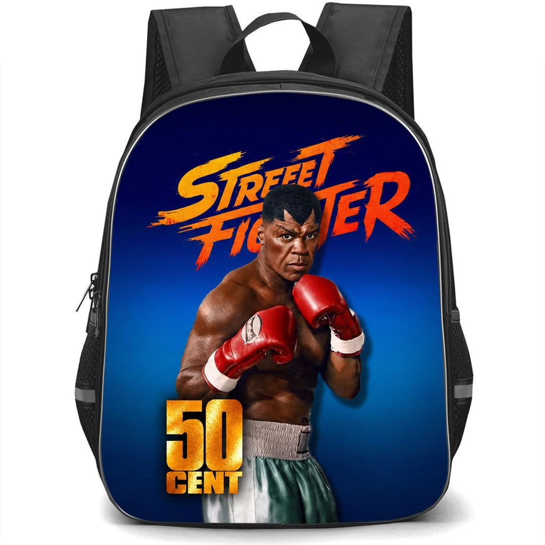 50 Cent Backpack School Bag StudentPack - Street Fighter Movie Profile Poster