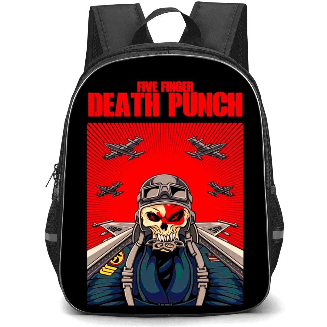 Five Finger Death Punch Backpack School Bag StudentPack - Series Pilot Fierce Poster