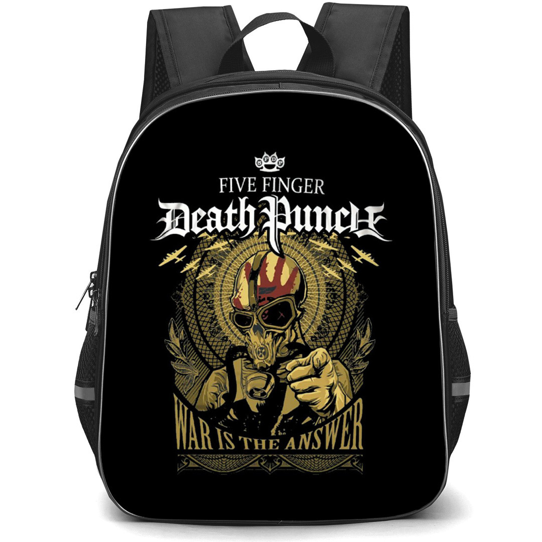 Five Finger Death Punch Backpack School Bag StudentPack - War Is The Answer Poster