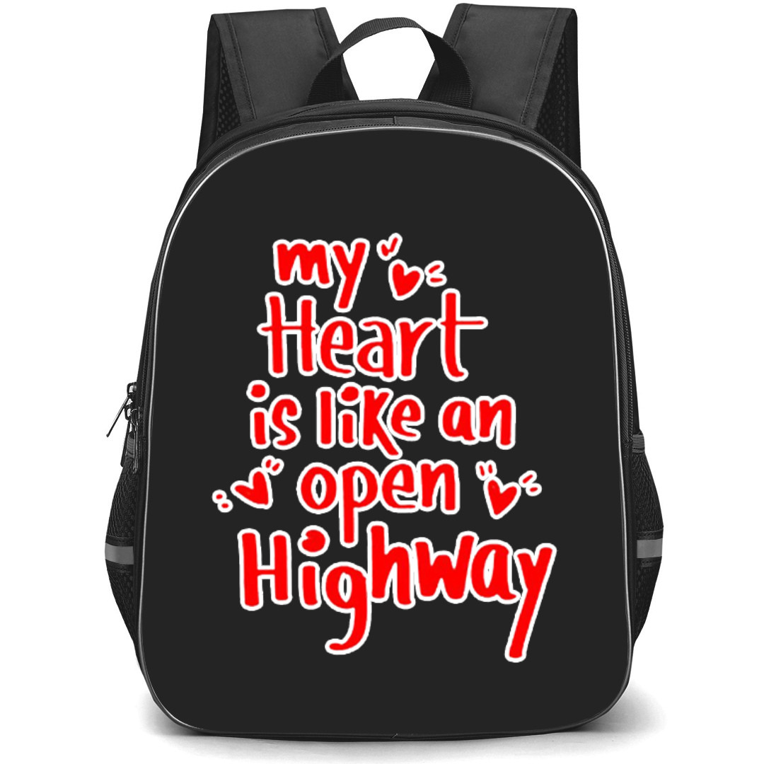 Bon Jovi Backpack StudentPack - Bon Jovi My Heart Is Like Red Typography Sticker