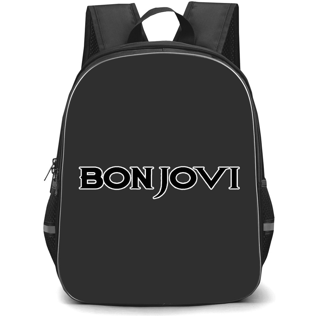 Bon Jovi Backpack StudentPack - Bon Jovi Text Logo Sticker