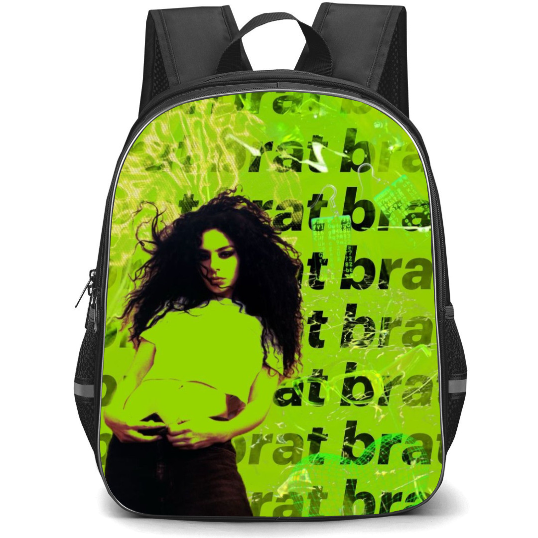 Charli XCX Backpack Student Pack - Charli XCX Poses Brat Grace Wallpaper