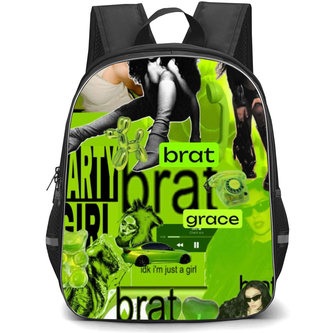 Charli XCX Backpack Student Pack - Charli XCX Poses Brat Wallpaper