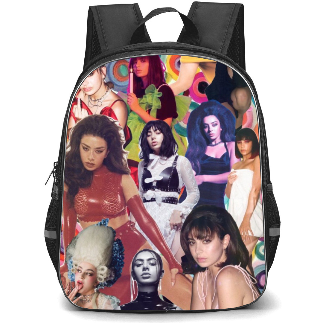 Charli XCX Backpack Student Pack - Charli XCX Black and Neon Green Poster