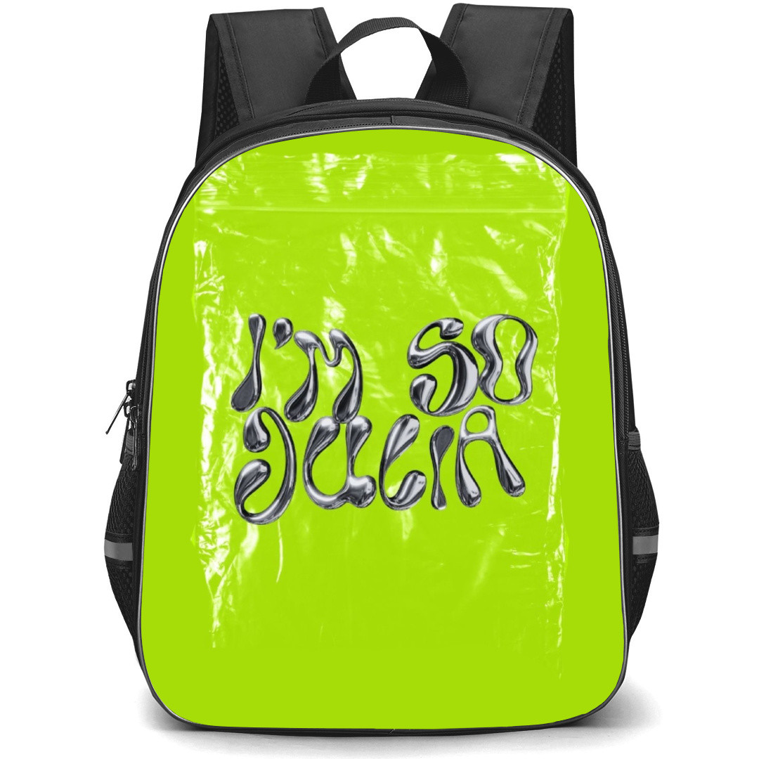 Charli XCX Backpack Student Pack - I'm So Julia Jelly Font