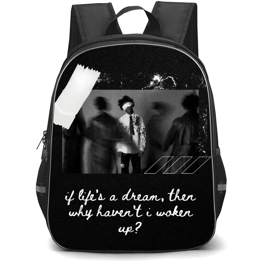 D4vd Backpack StudentPack - D4vd Placebo Effect Grayscale Poster