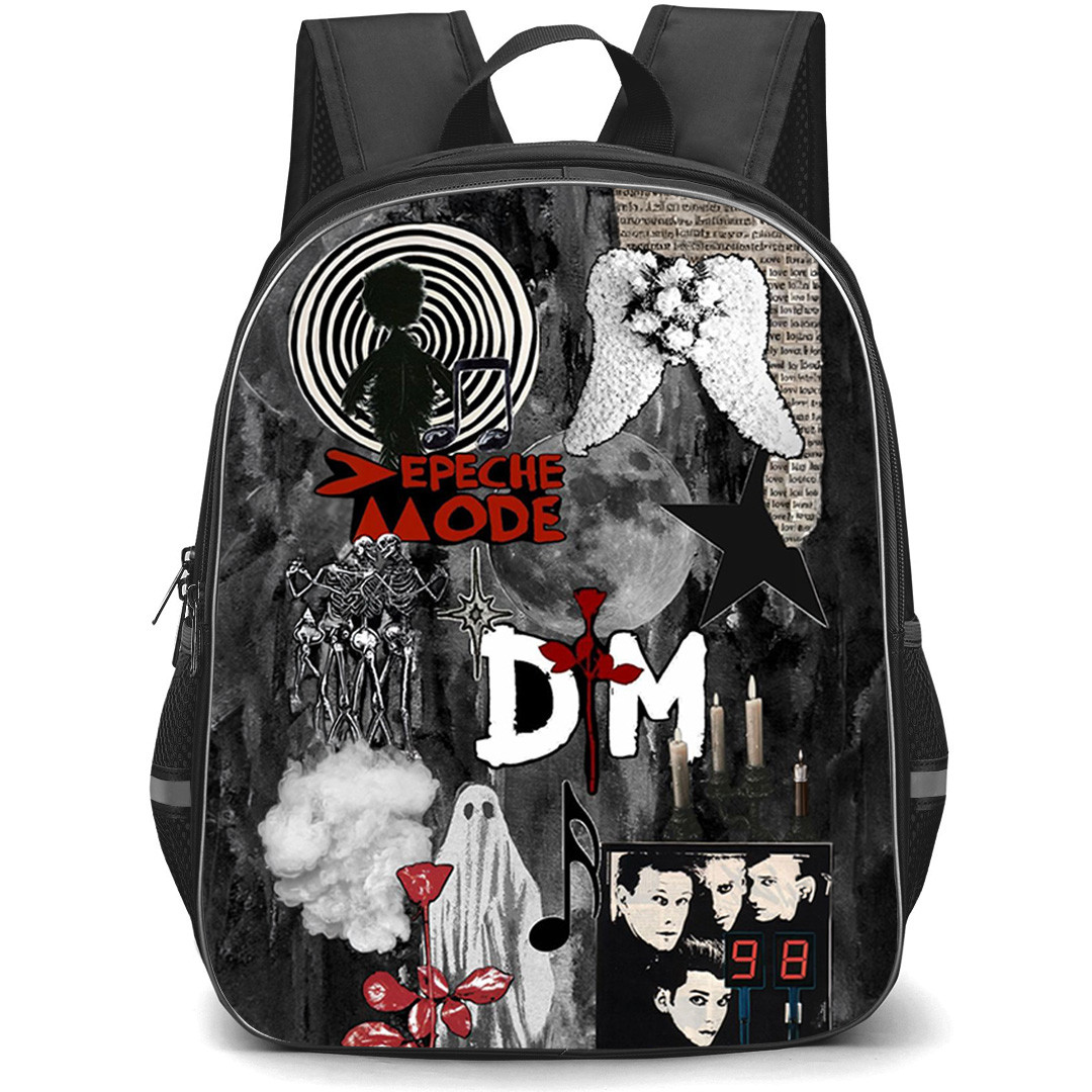 Depeche Mode Backpack School Bag StudentPack - Depeche Mode Album Collage Poster