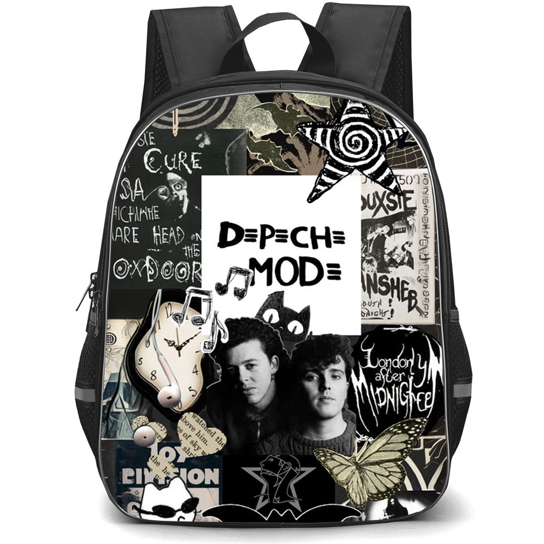 Depeche Mode Backpack School Bag StudentPack - Depeche Mode Grayscale Collage Poster