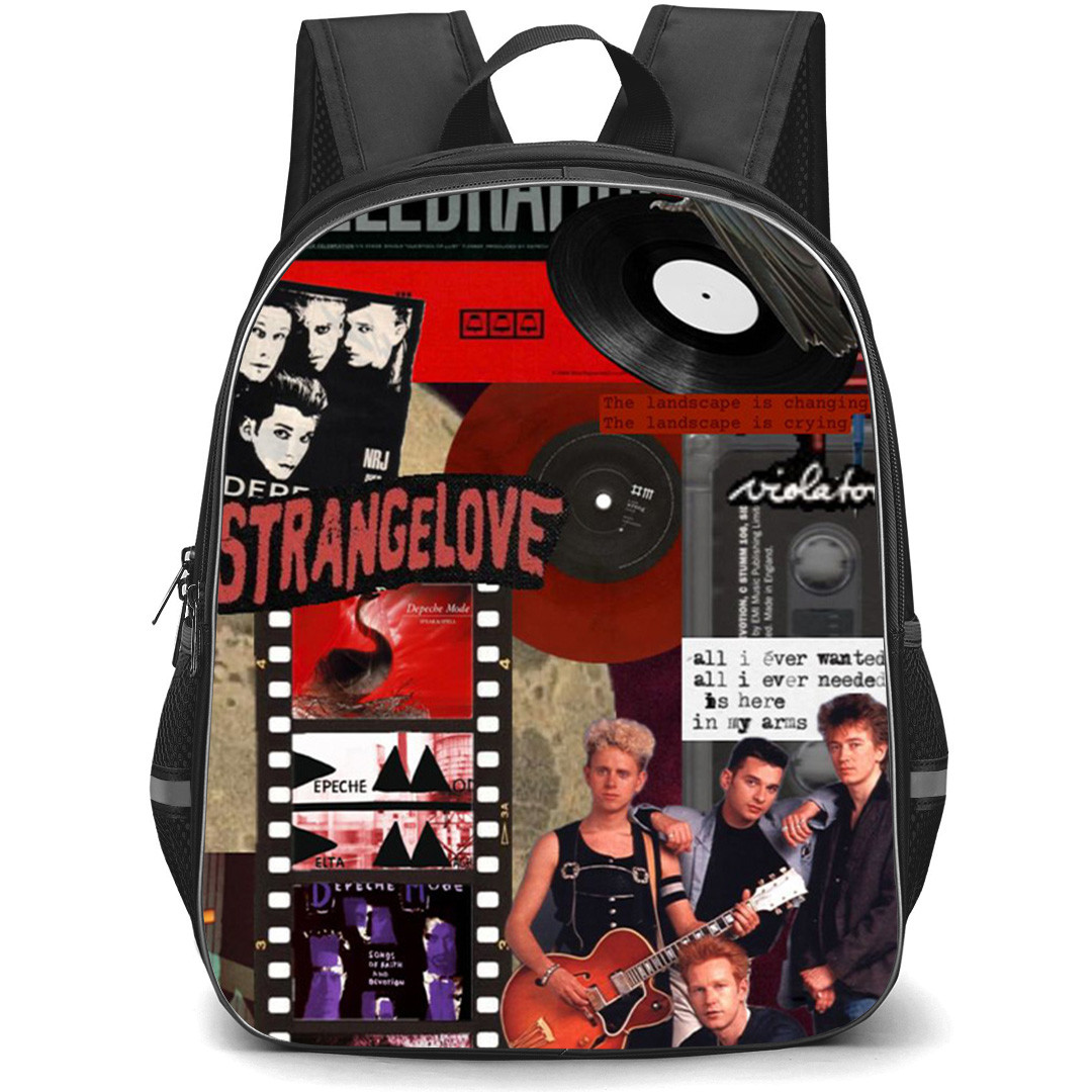 Depeche Mode Backpack School Bag StudentPack - Depeche Mode Retro Collage Poster