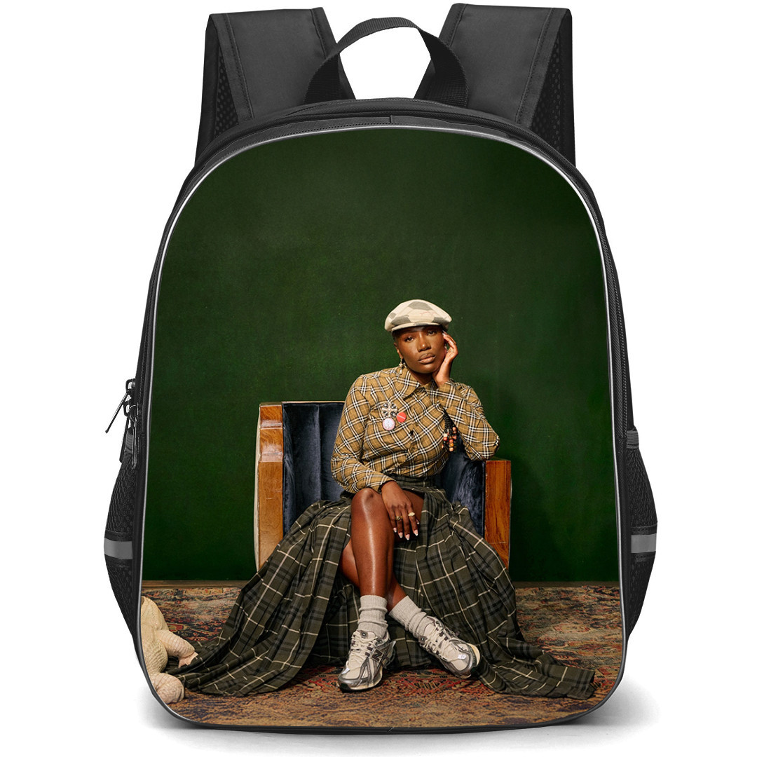 Deochii Backpack StudentPack - Doechii Hand On Chin Green Background