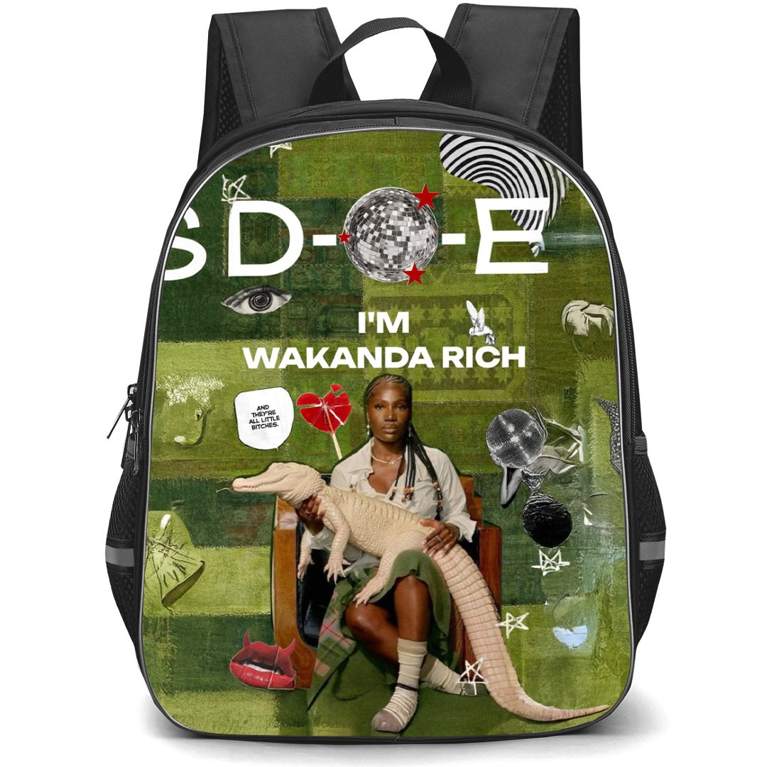 Deochii Backpack StudentPack - Doechii DOE I am Wakanda Rich