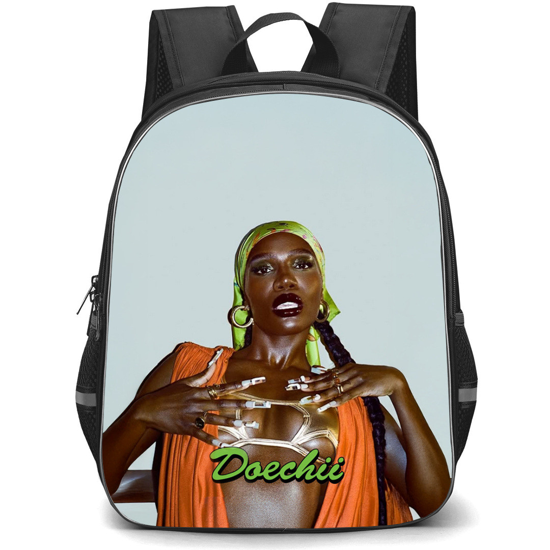 Deochii Backpack StudentPack - Doechii Showing Manicure Green Text