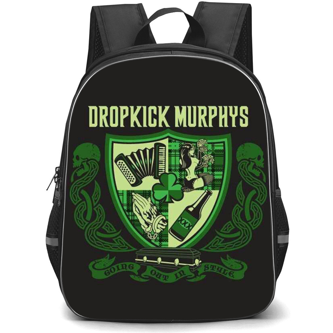 Dropkick Murphys Backpack StudentPack - Dropkick Murphys Going Out In Style Logo On Dark Background