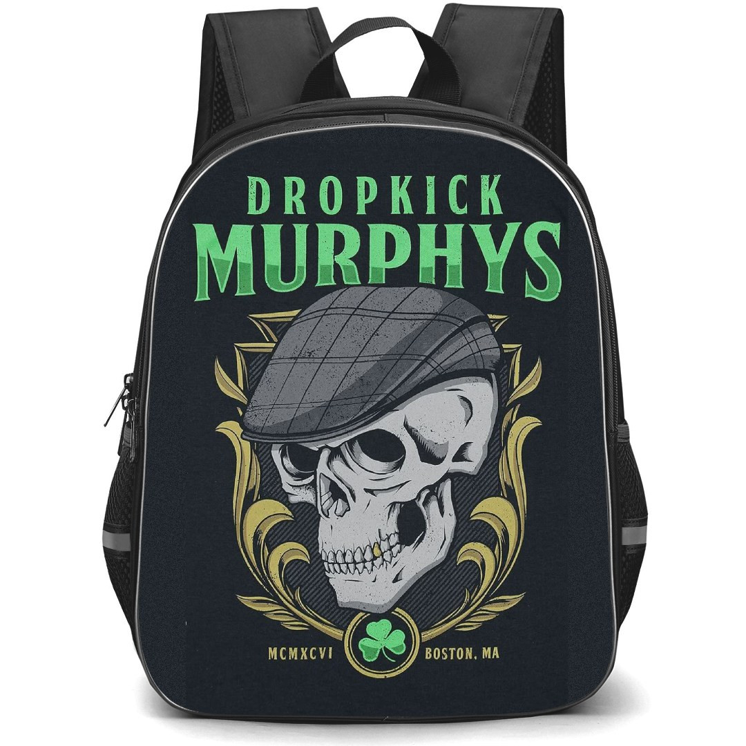 Dropkick Murphys Backpack StudentPack - Dropkick Murphys Iconic Skull Art On Dark Background